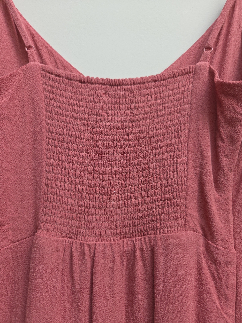 Wilfred Smocked Spaghetti Strap Mini Dress in Rose - Picture 8 of 10